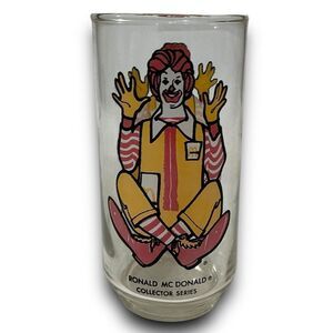 Vintage 1977 McDonald's Ronald McDonald Promotional Drinking Glass